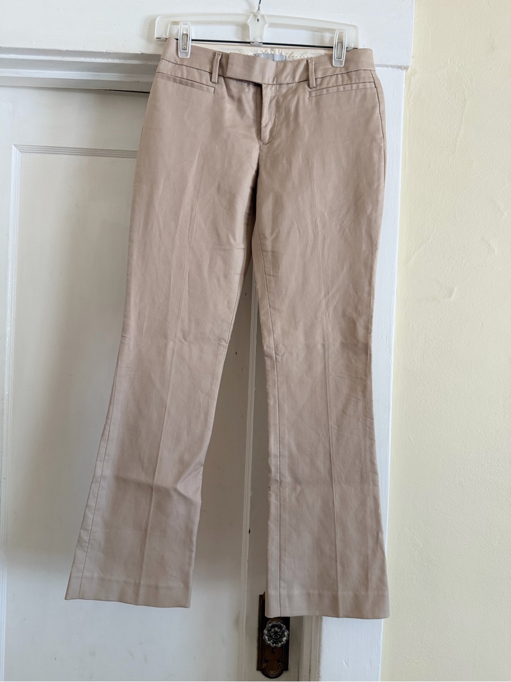 GAP Modern Boot Pants in Light Beige